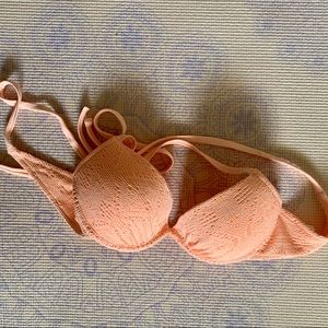 H&M coral bikini suit top